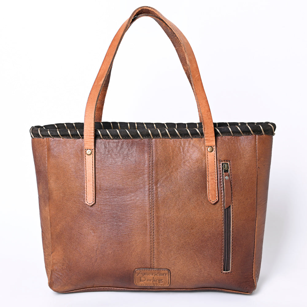 American Darling Saddle Blanket Genuine Leather Tote
