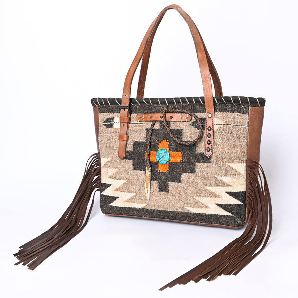 American Darling Saddle Blanket Genuine Leather Tote