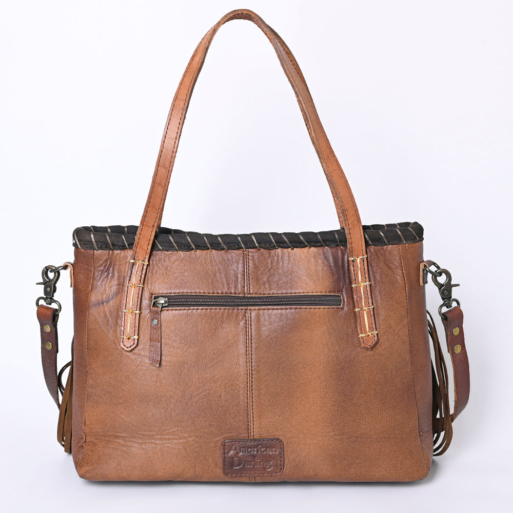 American Darling Saddle Blanket Genuine Leather Tote