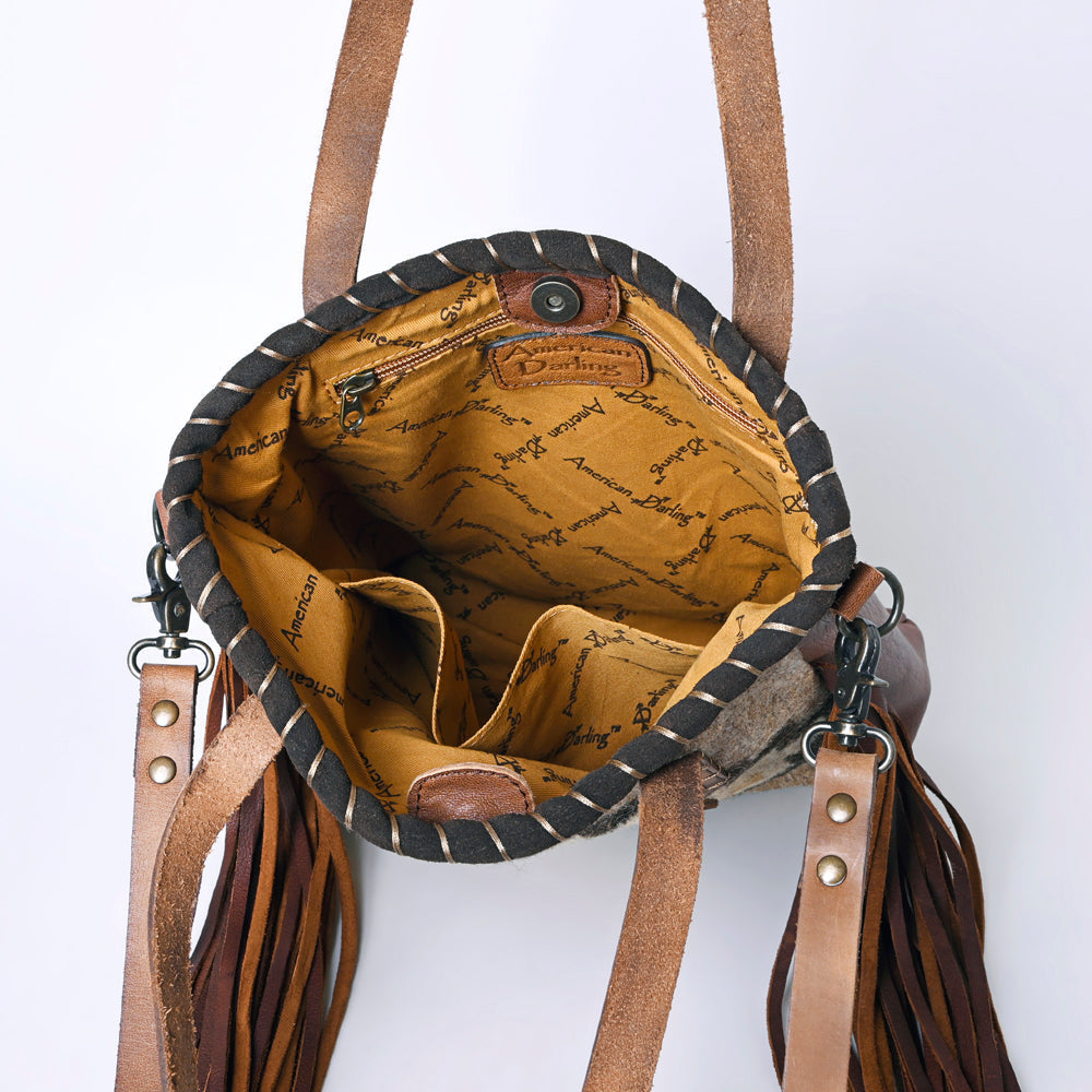 American Darling Saddle Blanket Leather Tote