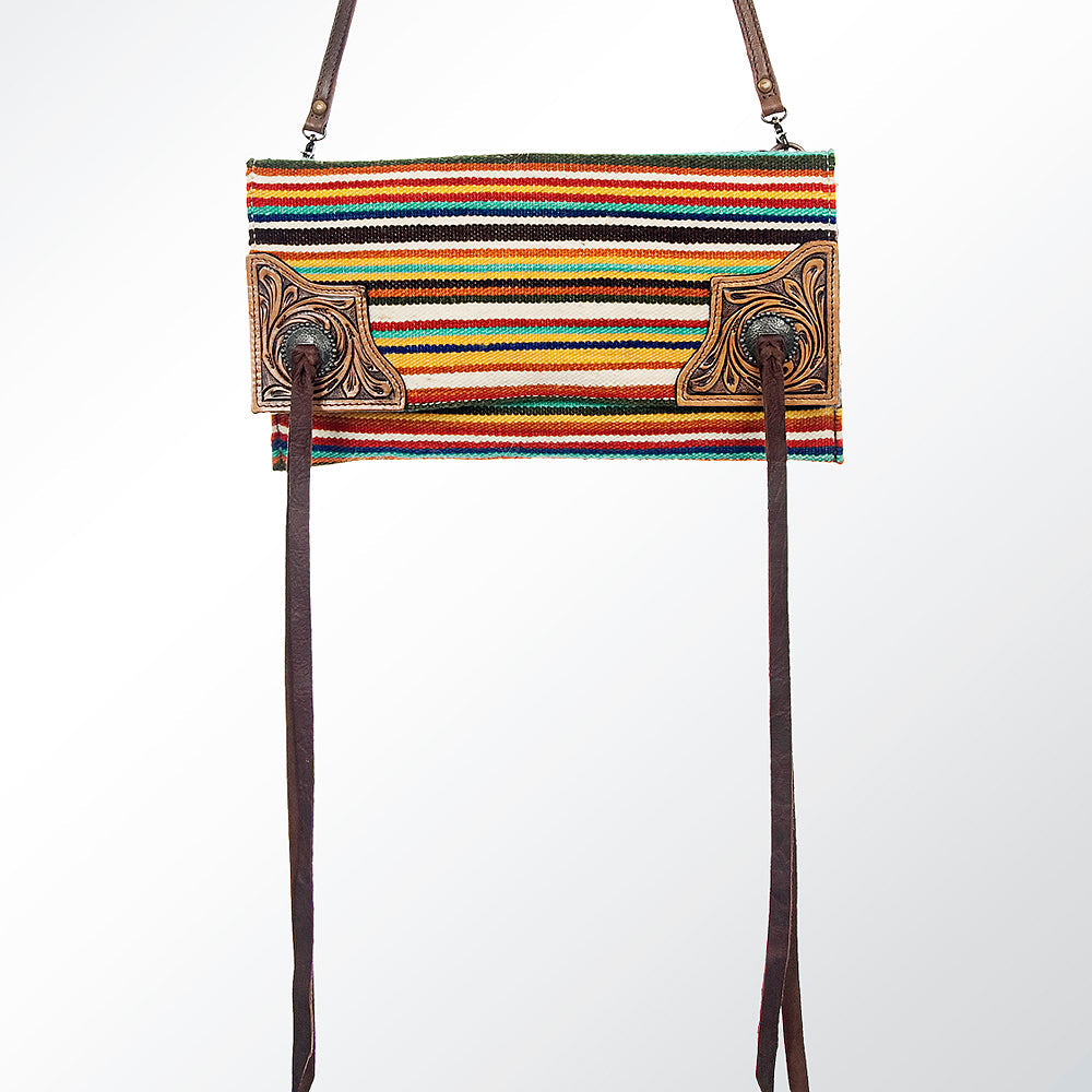 American Darling Saddle Blanket Genuine Leather Crossbody Bag