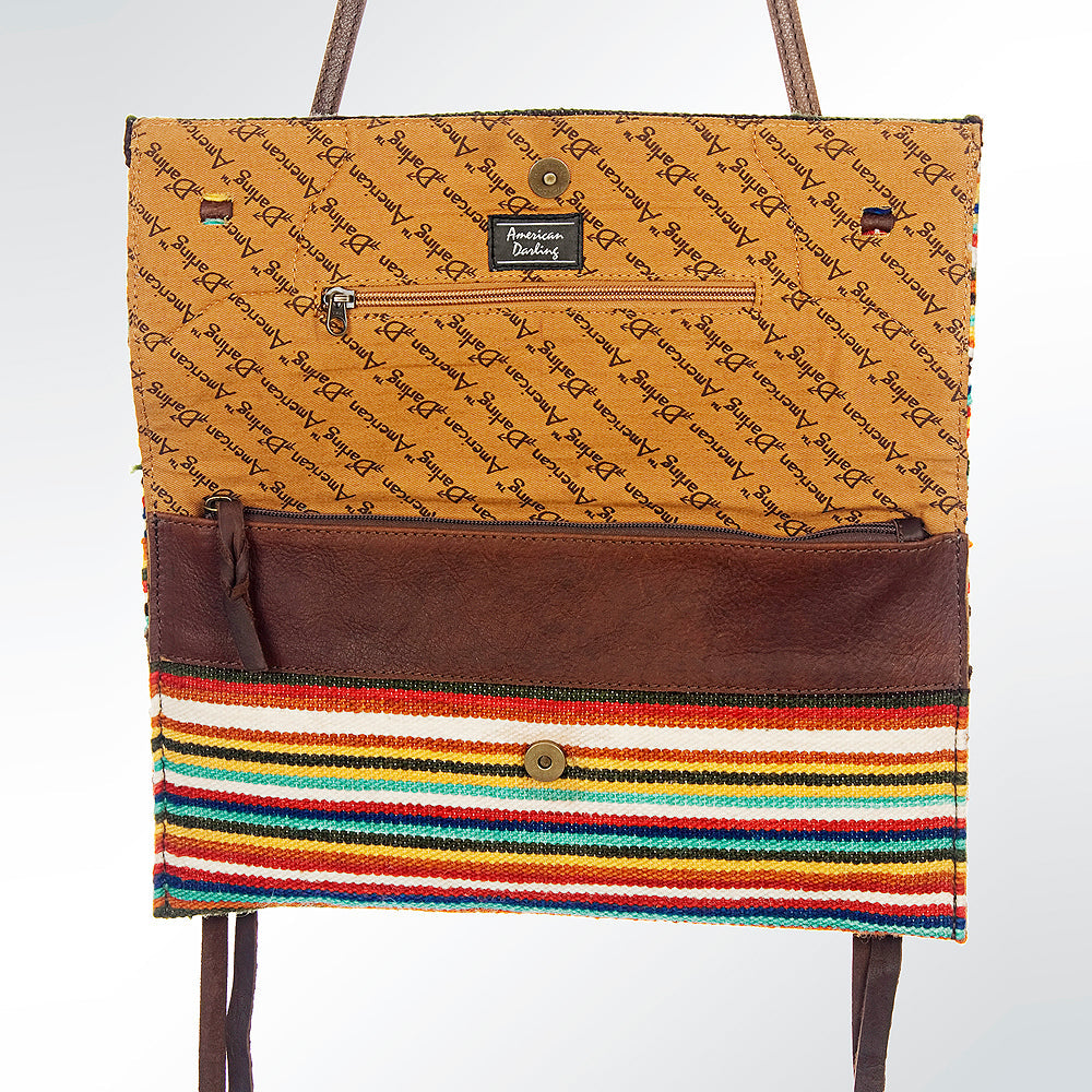 American Darling Saddle Blanket Genuine Leather Crossbody Bag