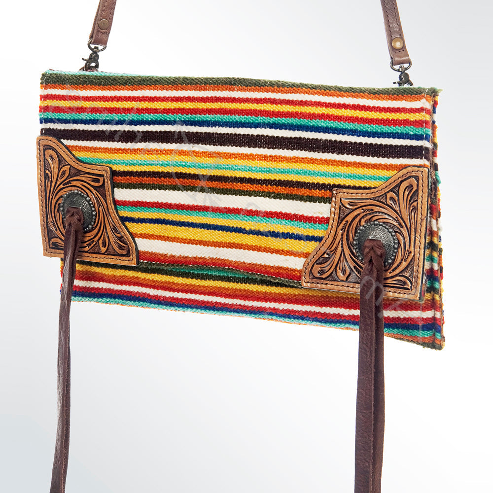 American Darling Saddle Blanket Genuine Leather Crossbody Bag