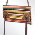American Darling Saddle Blanket Genuine Leather Crossbody Bag