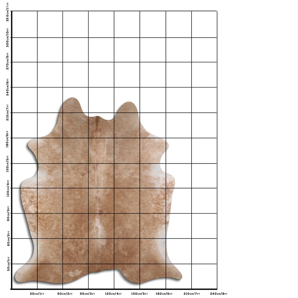 7.5 Ft X 6.5 Ft Genuine Brazilian Cowhide Skin Rug by Hilason | Hair-On Leather Home Décor Carpet