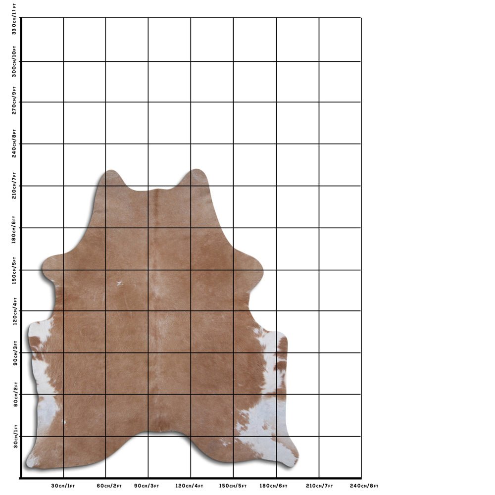 7.5 Ft X 6.5 Ft Genuine Brazilian Cowhide Skin Rug by Hilason | Hair-On Leather Home Décor Carpet