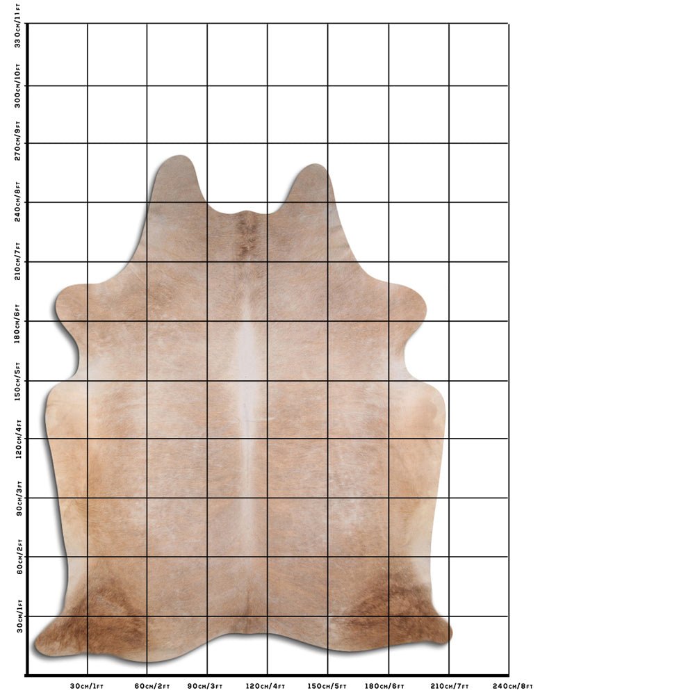 8.5 Ft X 7 Ft Genuine Brazilian Cowhide Skin Rug by Hilason | Hair-On Leather Home Décor Carpet