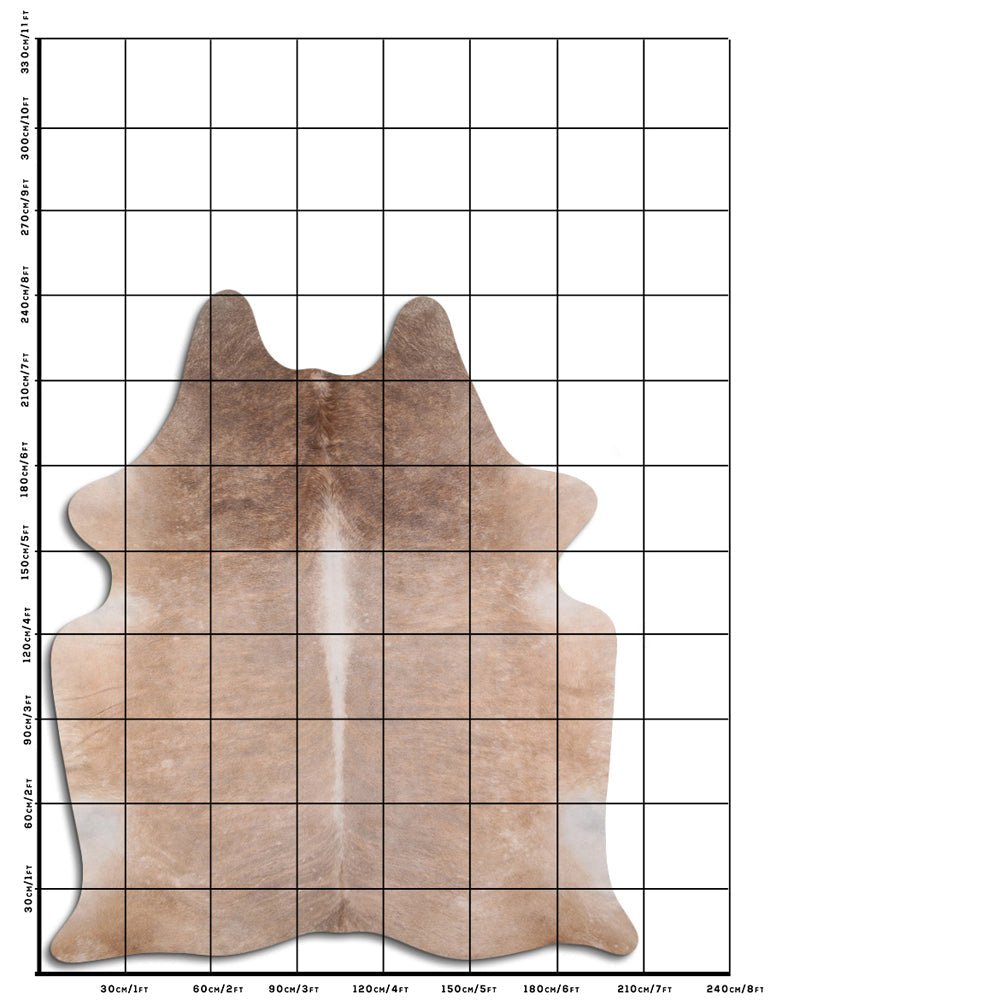 8 Ft X 7 Ft Genuine Brazilian Cowhide Skin Rug by Hilason | Hair-On Leather Home Décor Carpet
