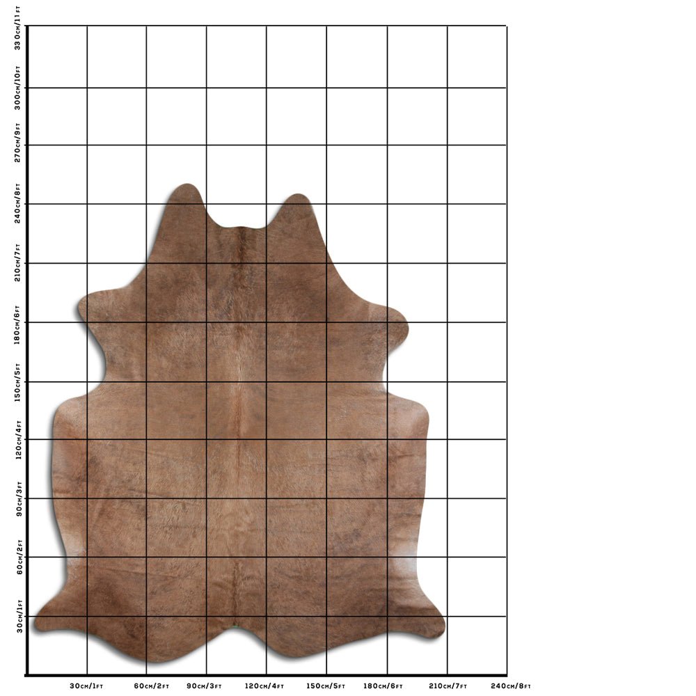 8.5 Ft X 7 Ft Genuine Brazilian Cowhide Skin Rug by Hilason | Hair-On Leather Home Décor Carpet