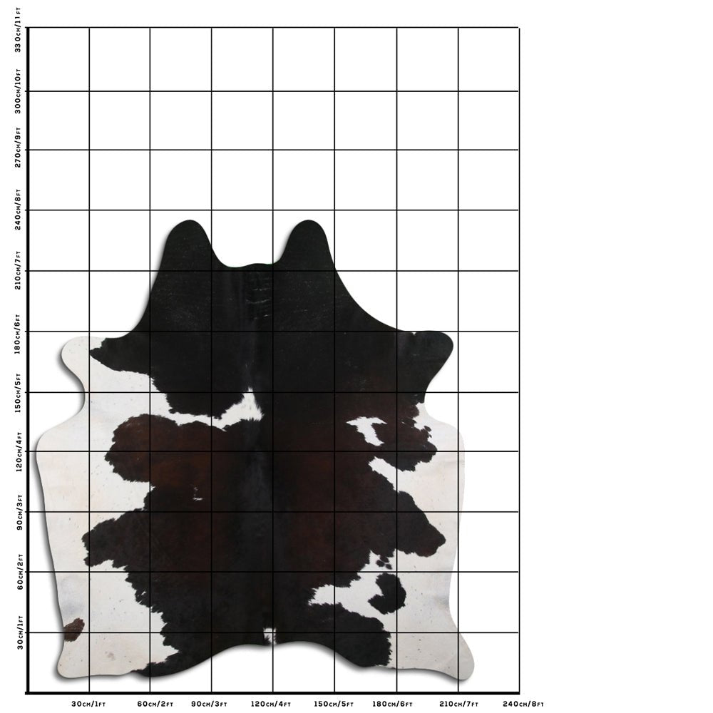 7.5 Ft X 7 Ft Genuine Brazilian Cowhide Skin Rug by Hilason | Hair-On Leather Home Décor Carpet