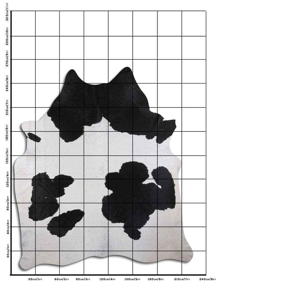 8.5 Ft X 7.5 Ft Genuine Brazilian Cowhide Skin Rug by Hilason | Hair-On Leather Home Décor Carpet