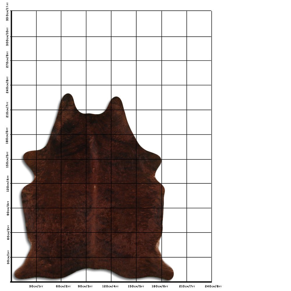 7.5 Ft X 6.5 Ft Genuine Brazilian Cowhide Skin Rug by Hilason | Hair-On Leather Home Décor Carpet