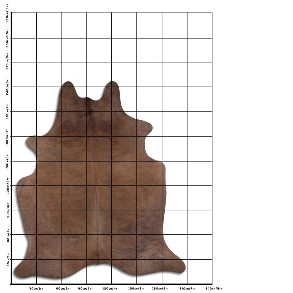 8 Ft X 7 Ft Genuine Brazilian Cowhide Skin Rug by Hilason | Hair-On Leather Home Décor Carpet