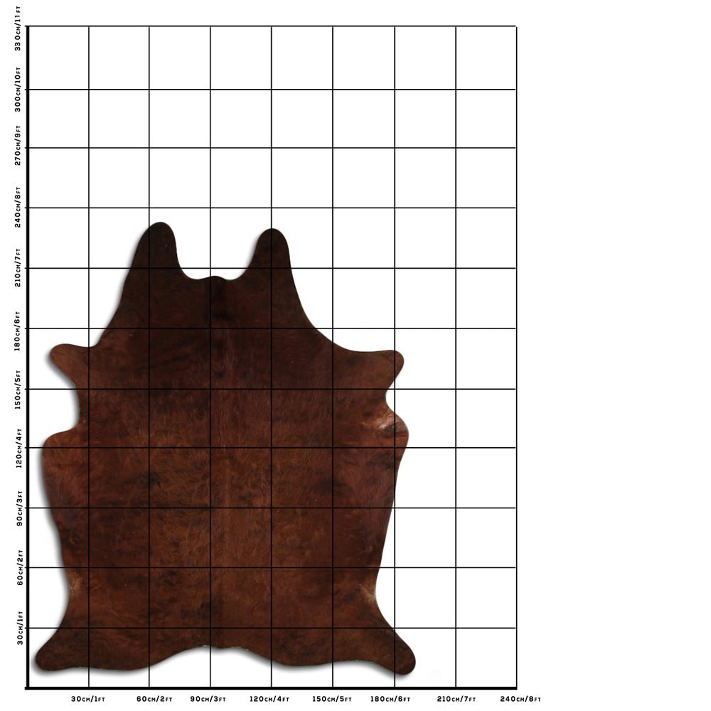 7.5 Ft X 6.5 Ft Genuine Brazilian Cowhide Skin Rug by Hilason | Hair-On Leather Home Décor Carpet