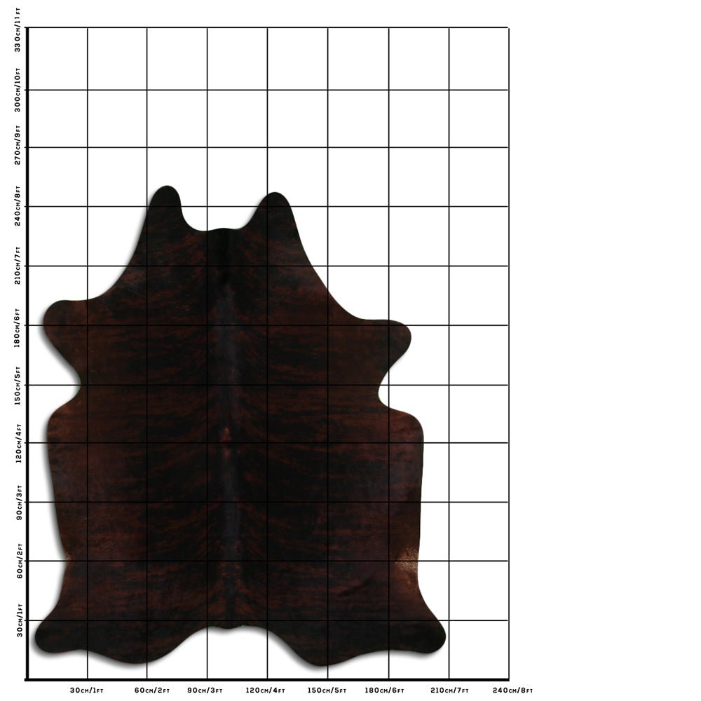 8.5 Ft X 7 Ft Genuine Brazilian Cowhide Skin Rug by Hilason | Hair-On Leather Home Décor Carpet