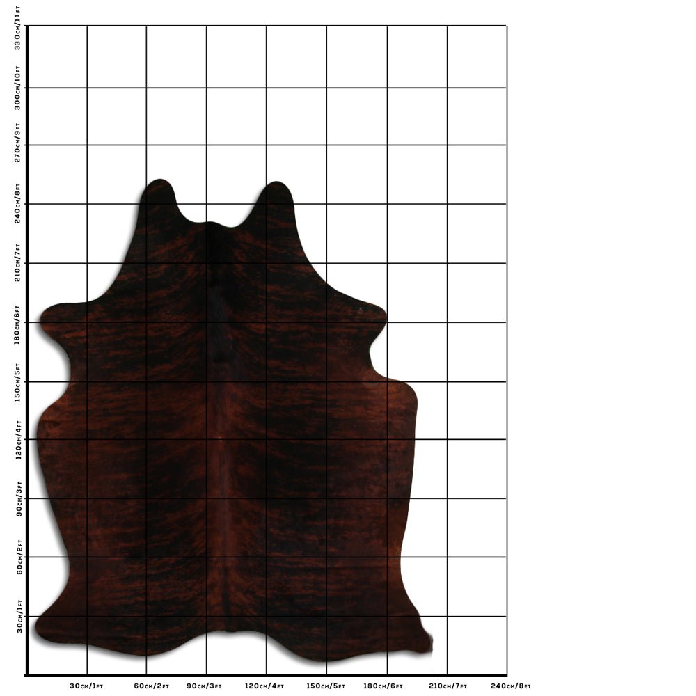 Genuine Brazilian Cowhide Rug 8.5 By 7.5 Feet Hair On Leather Decor