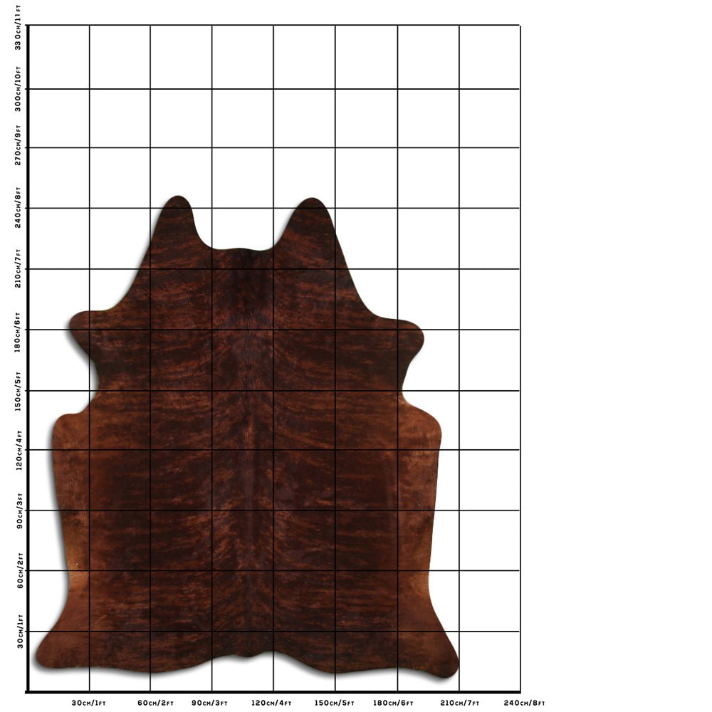 8.5 Ft X 7 Ft Genuine Brazilian Cowhide Skin Rug by Hilason | Hair-On Leather Home Décor Carpet