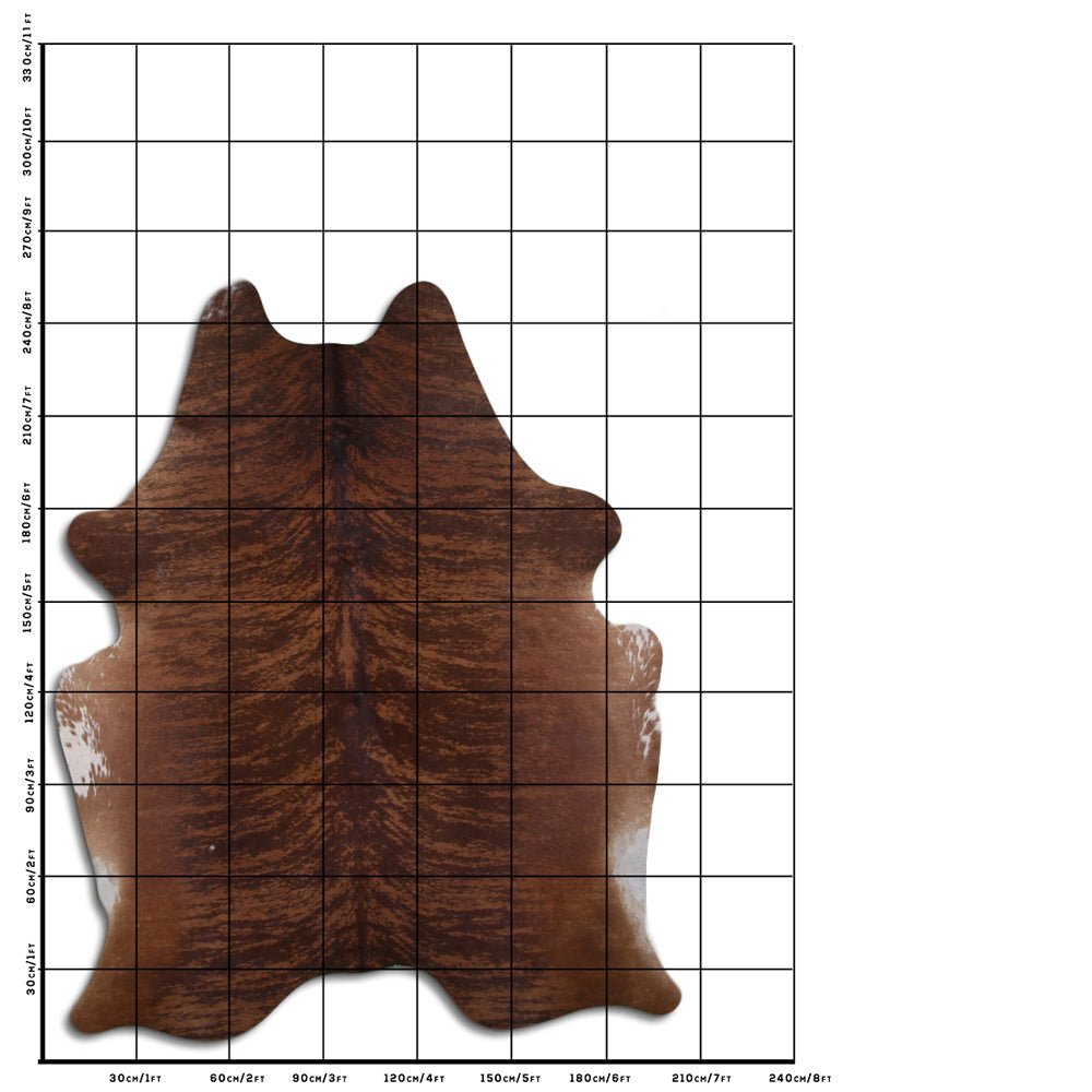 Genuine Brazilian Cowhide Rug 8.5 By 7.5 Feet Hair On Leather Decor