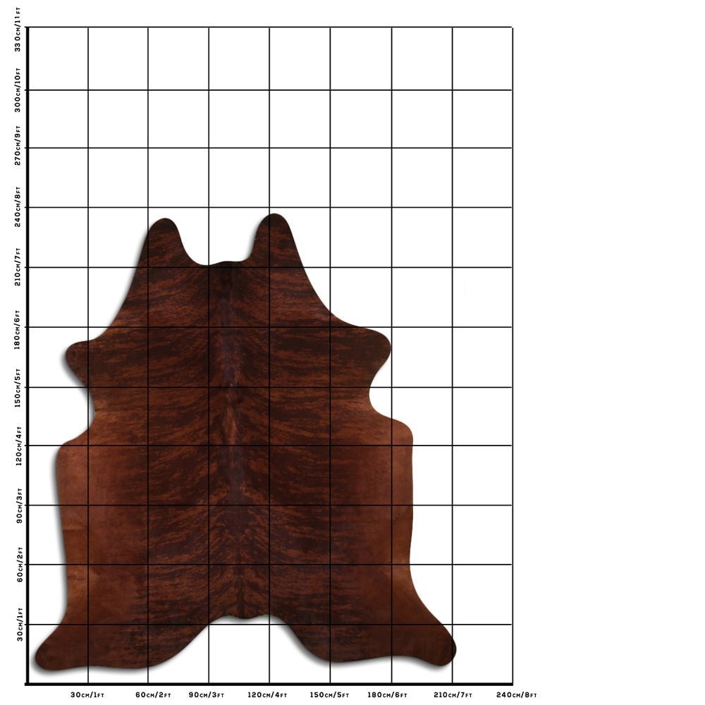 8 Ft X 7 Ft Genuine Brazilian Cowhide Skin Rug by Hilason | Hair-On Leather Home Décor Carpet