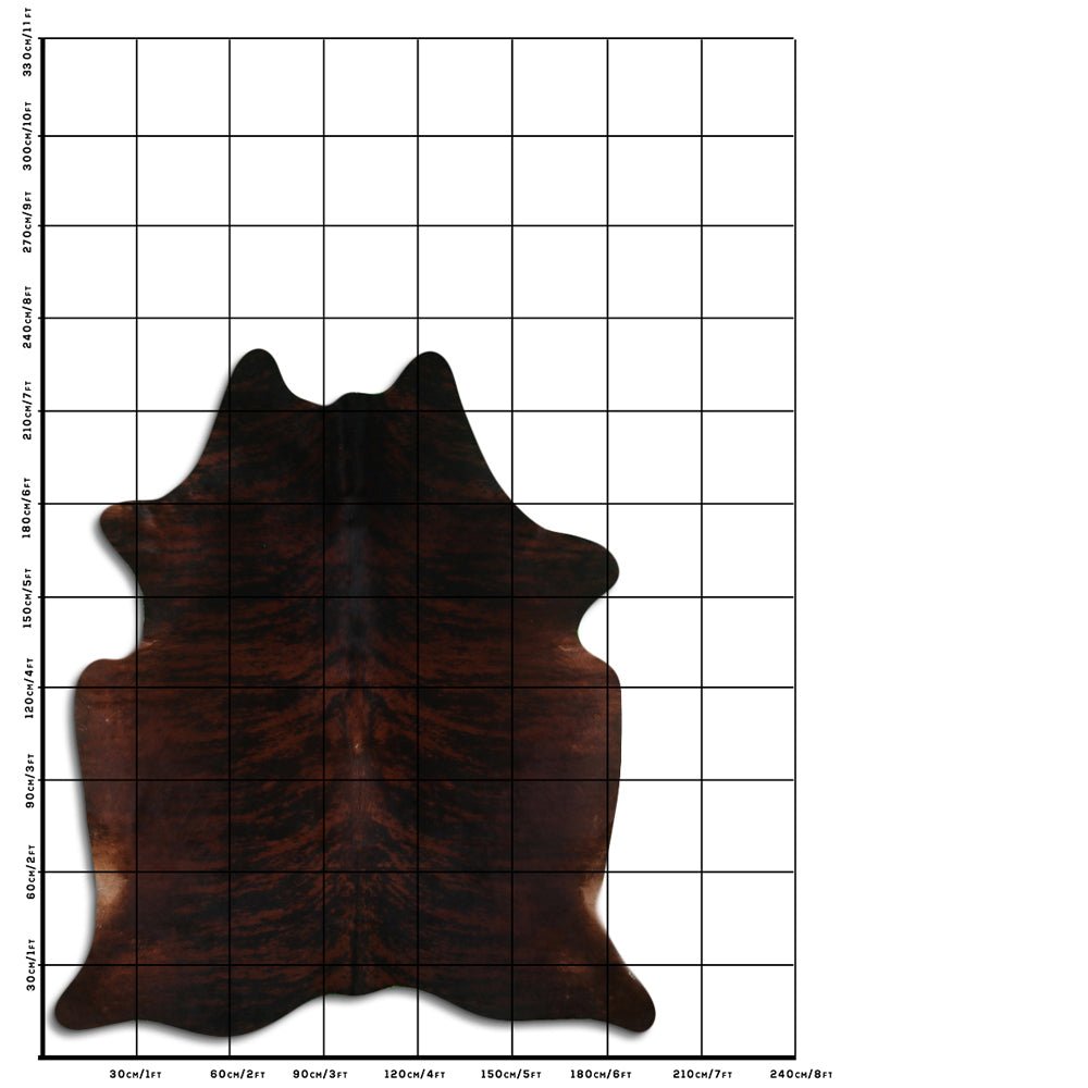 8 Ft X 7 Ft Genuine Brazilian Cowhide Skin Rug by Hilason | Hair-On Leather Home Décor Carpet