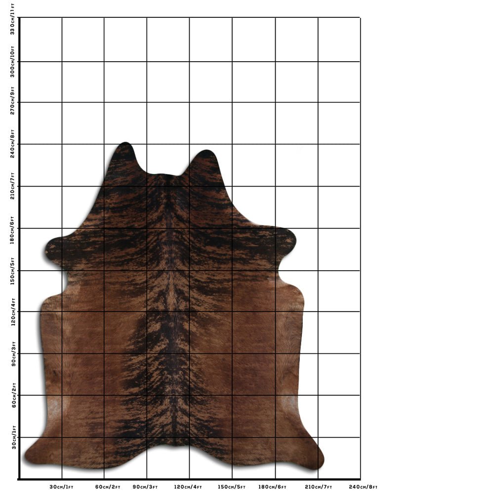 8 Ft X 7 Ft Genuine Brazilian Cowhide Skin Rug by Hilason | Hair-On Leather Home Décor Carpet
