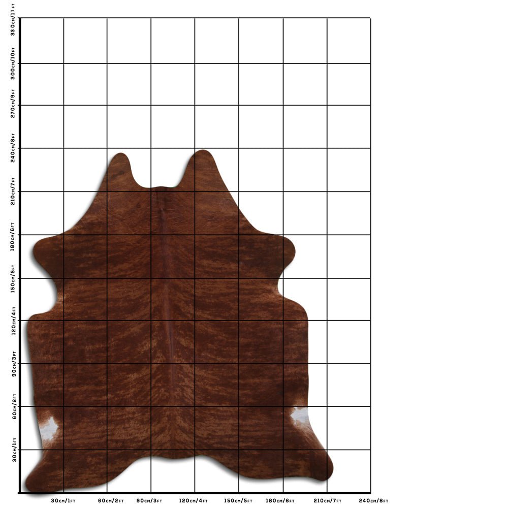 8 Ft X 7 Ft Genuine Brazilian Cowhide Skin Rug by Hilason | Hair-On Leather Home Décor Carpet