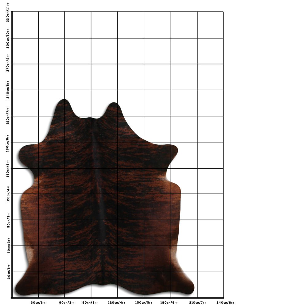 7.5 Ft X 6.5 Ft Genuine Brazilian Cowhide Skin Rug by Hilason | Hair-On Leather Home Décor Carpet