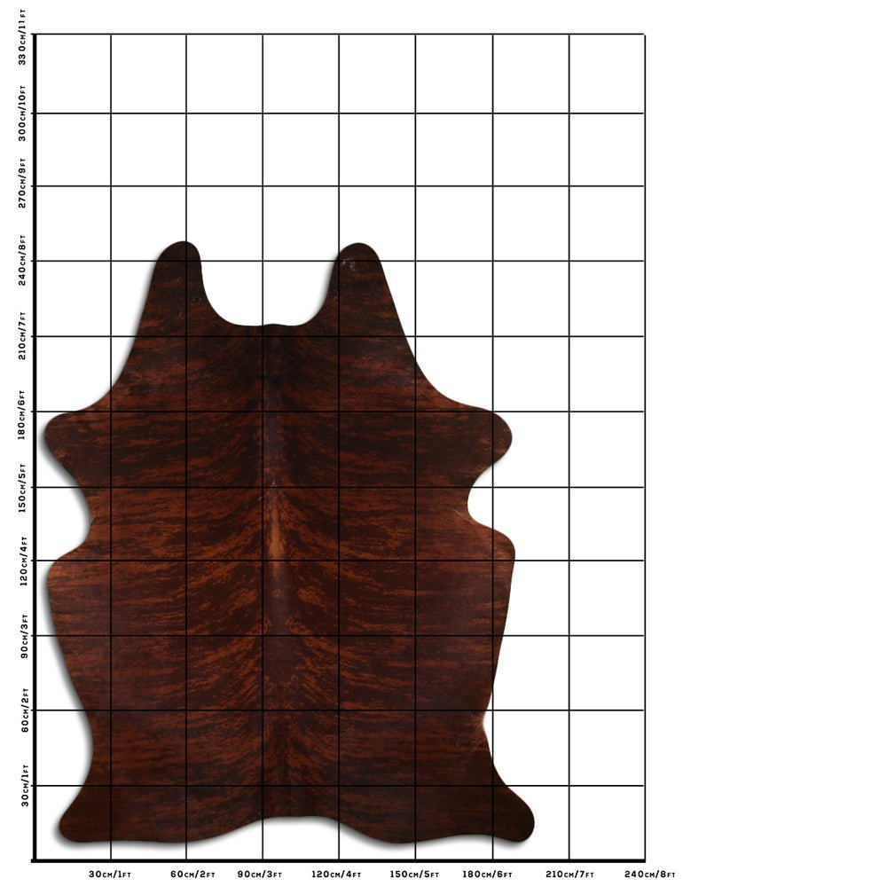 Genuine Brazilian Cowhide Rug 8.5 By 7.5 Feet Hair On Leather Decor