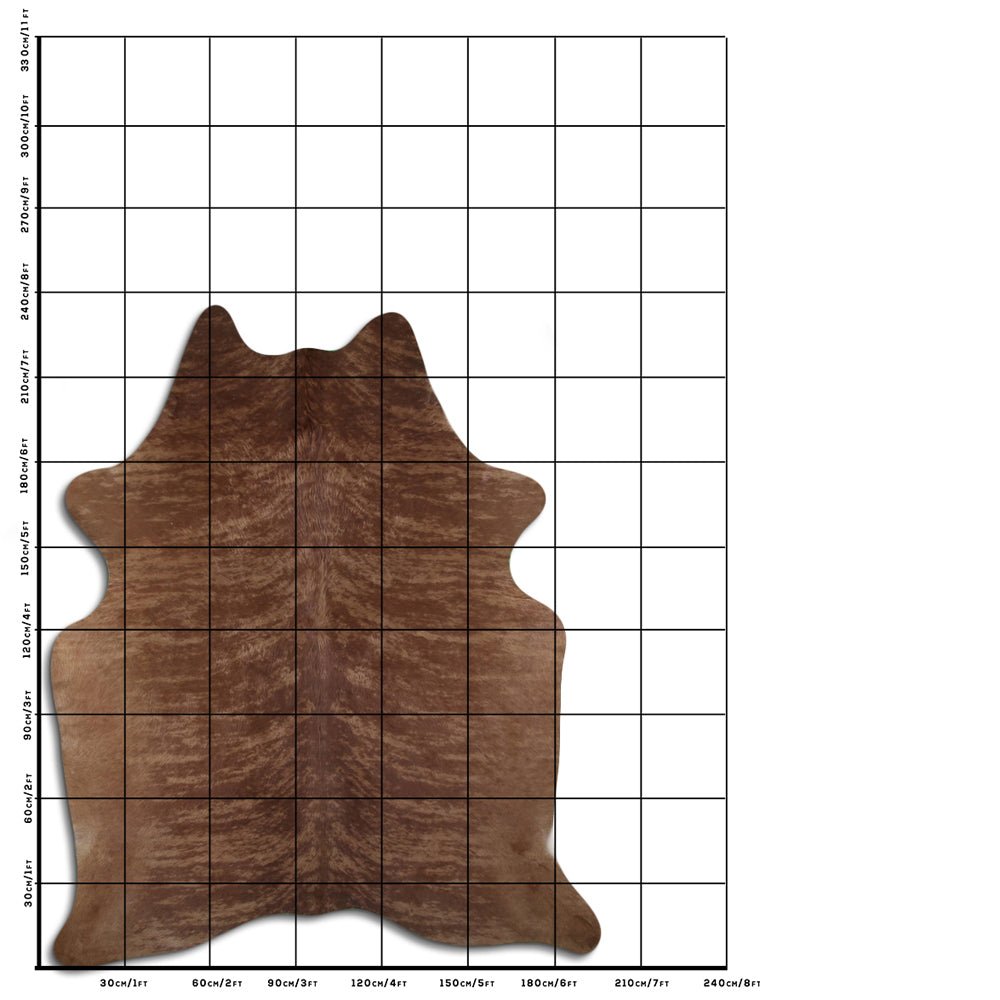 Genuine Brazilian Cowhide Rug 8.5 By 7.5 Feet Hair On Leather Decor