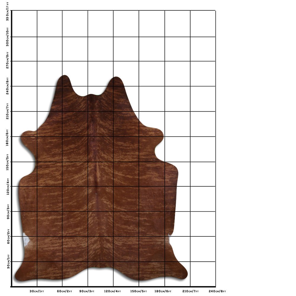 Genuine Brazilian Cowhide Rug 8.5 By 7.5 Feet Hair On Leather Decor