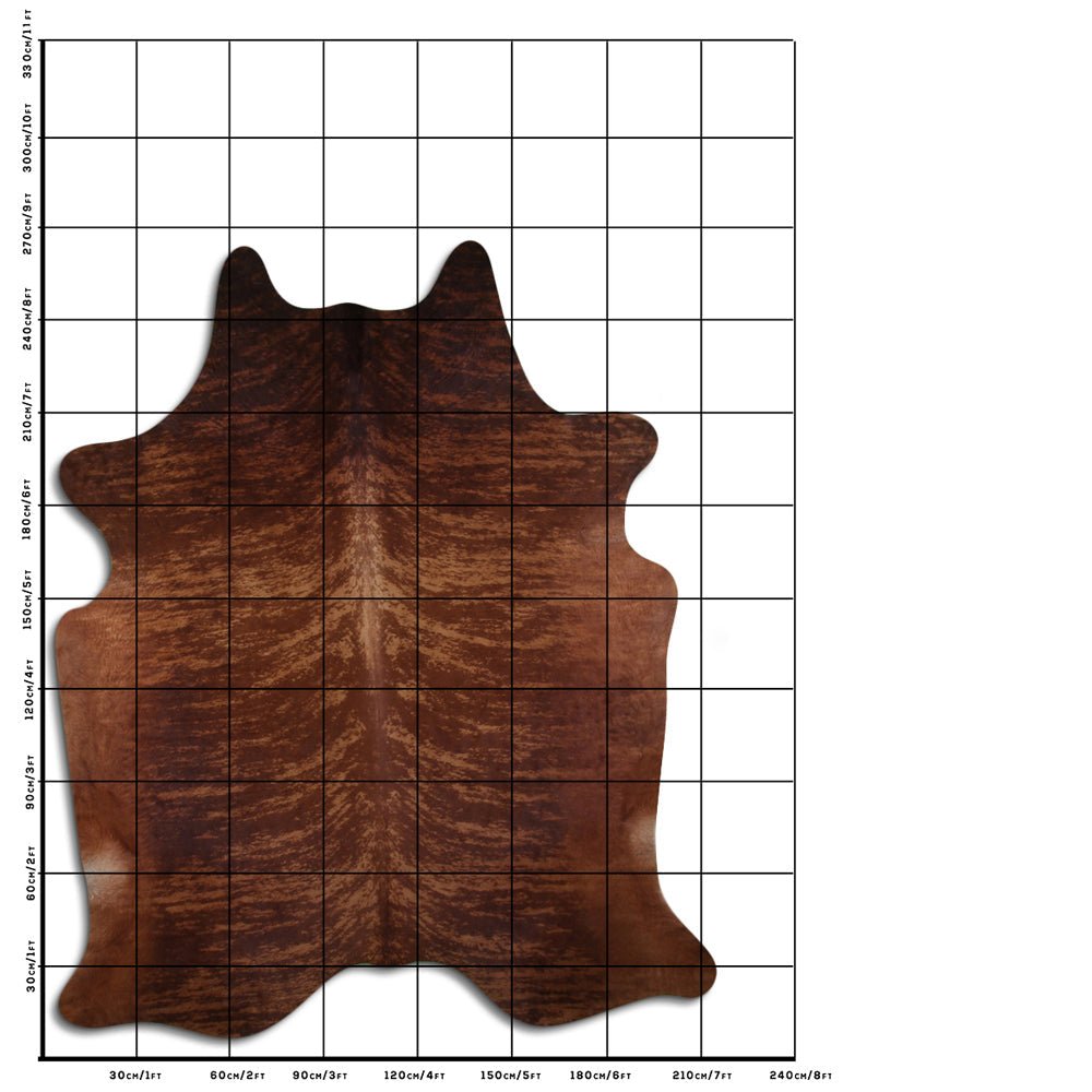 9 Ft X 7 Ft Genuine Brazilian Cowhide Skin Rug by Hilason | Hair-On Leather Home Décor Carpet