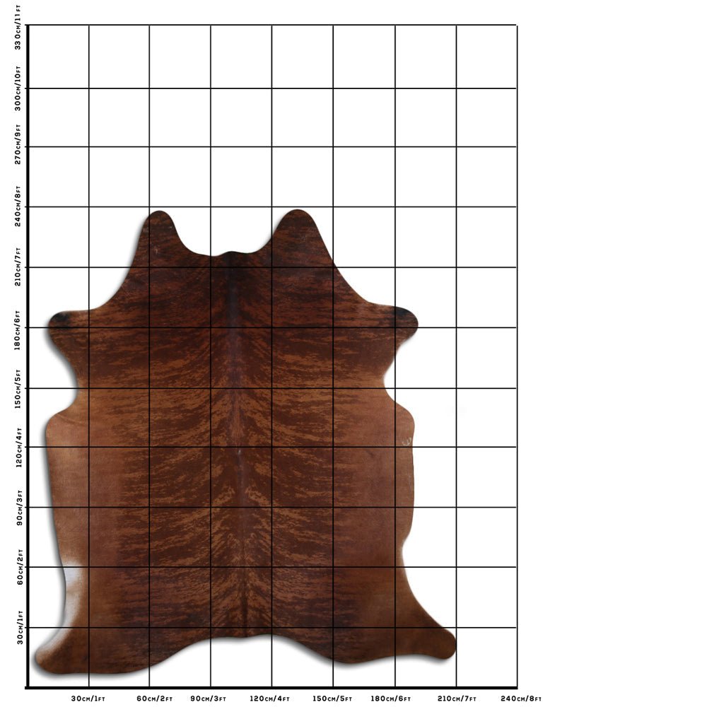 8 Ft X 7 Ft Genuine Brazilian Cowhide Skin Rug by Hilason | Hair-On Leather Home Décor Carpet