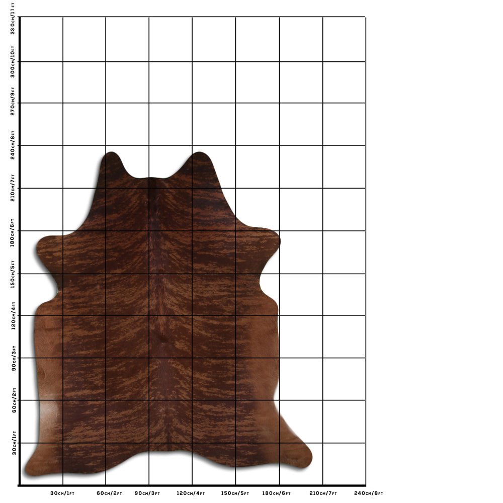 Genuine Brazilian Cowhide Rug 8.5 By 7.5 Feet Hair On Leather Decor