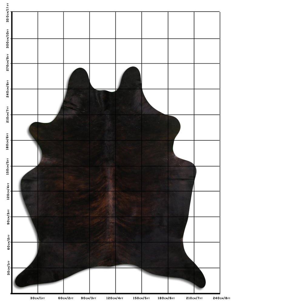 9 Ft X 7.5 Ft Genuine Brazilian Cowhide Skin Rug by Hilason | Hair-On Leather Home Décor Carpet