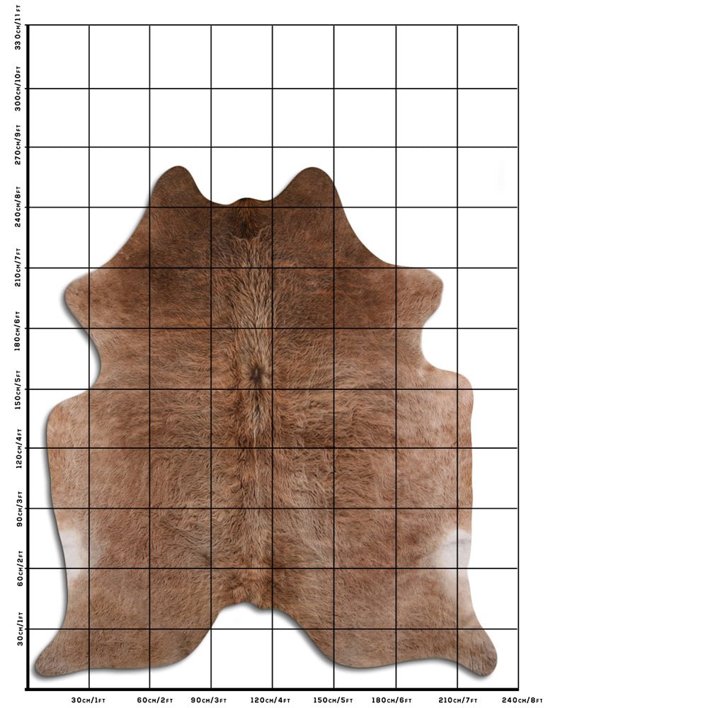 Genuine Brazilian Cowhide Rug 8.5 By 7.5 Feet Hair On Leather Decor