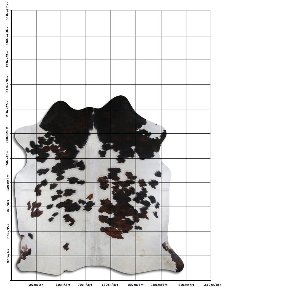 7.5 Ft X 6.5 Ft Genuine Brazilian Cowhide Skin Rug by Hilason | Hair-On Leather Home Décor Carpet