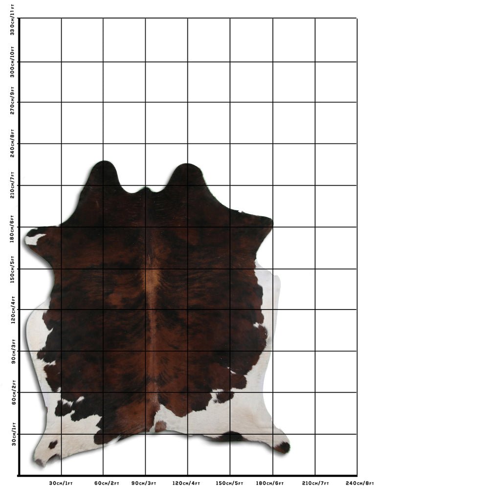 7.5 Ft X 6.5 Ft Genuine Brazilian Cowhide Skin Rug by Hilason | Hair-On Leather Home Décor Carpet