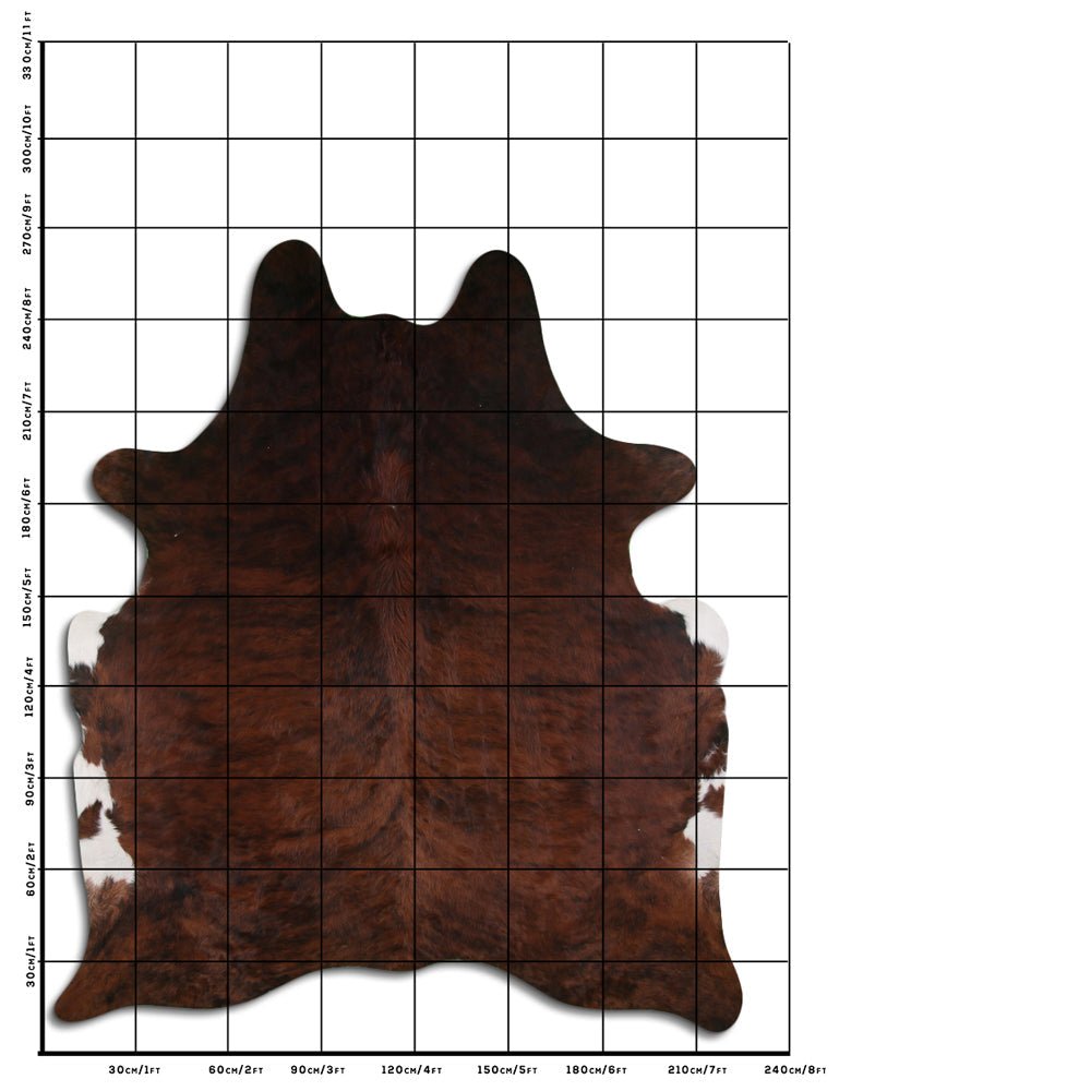 9 Ft X 7 Ft Genuine Brazilian Cowhide Skin Rug by Hilason | Hair-On Leather Home Décor Carpet