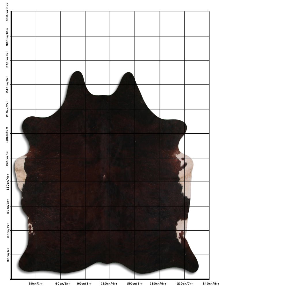 Genuine Brazilian Cowhide Rug 8.5 By 7.5 Feet Hair On Leather Decor
