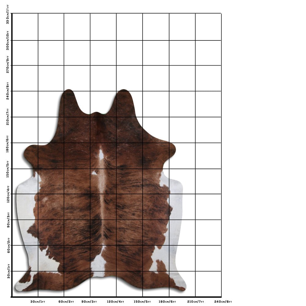 Premium Handcrafted Cowhide Rug With Hair On Leather Finish For Contemporary Living
