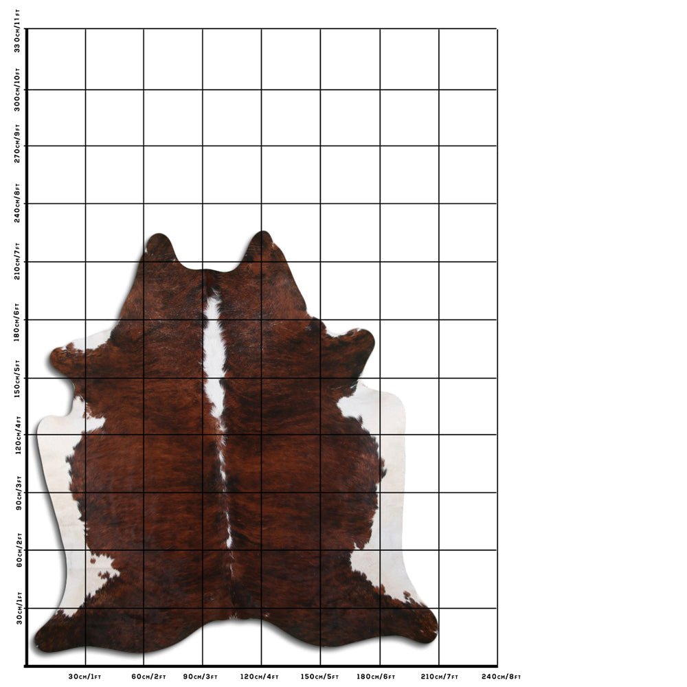 7.5 Ft X 7 Ft Genuine Brazilian Cowhide Skin Rug by Hilason | Hair-On Leather Home Décor Carpet