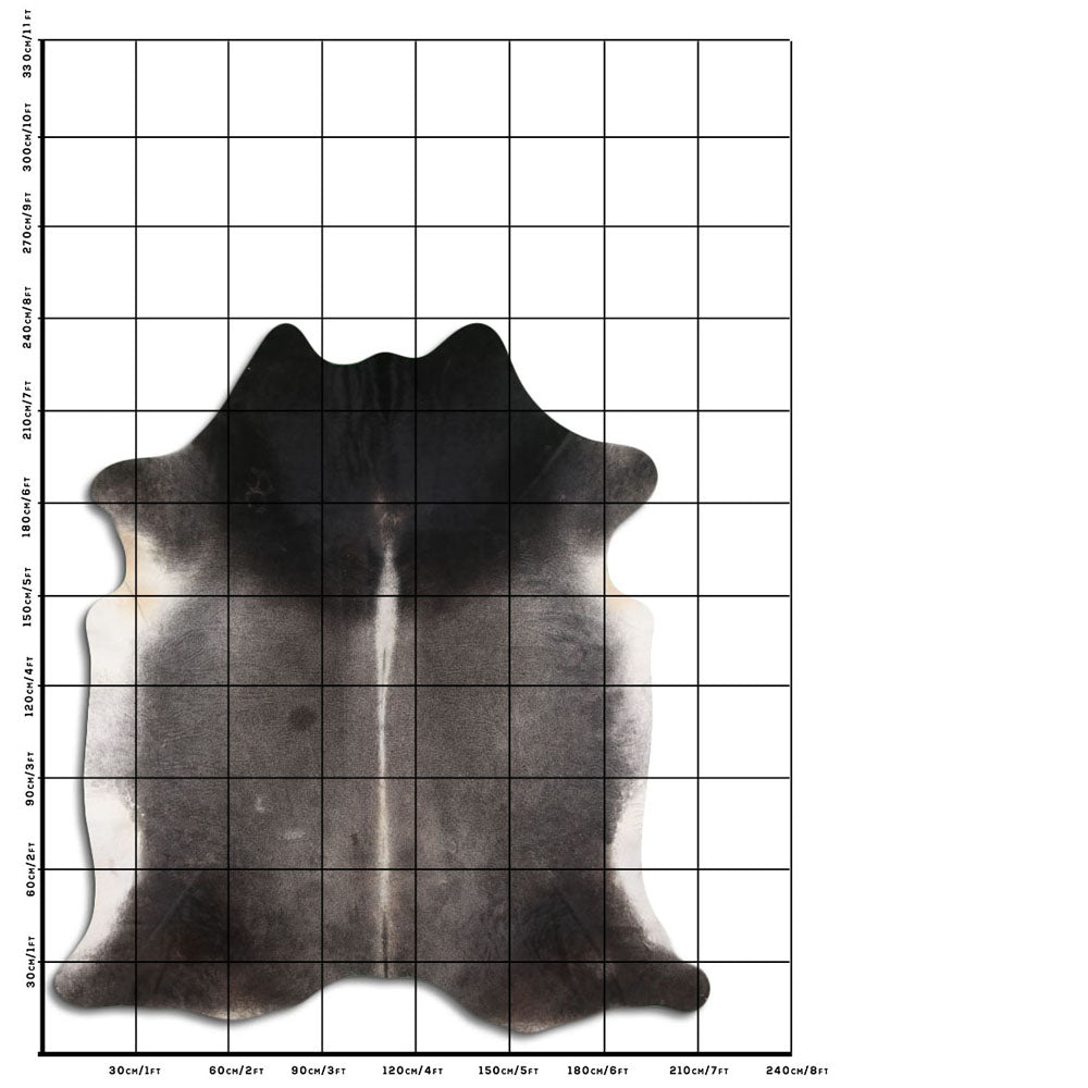 8 Ft X 7 Ft Genuine Brazilian Cowhide Skin Rug by Hilason | Hair-On Leather Home Décor Carpet