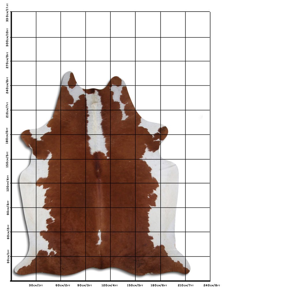 8.5 Ft X 7 Ft Genuine Brazilian Cowhide Skin Rug by Hilason | Hair-On Leather Home Décor Carpet