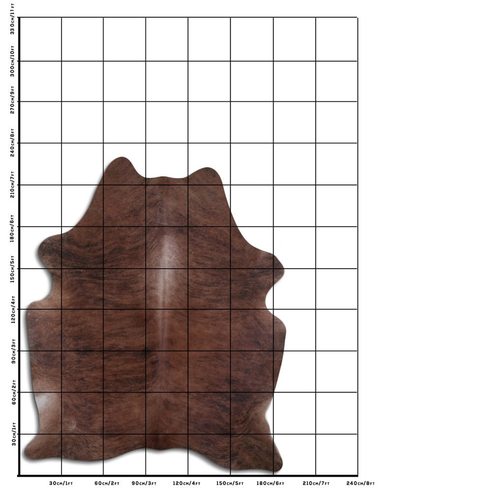 7.5 Ft X 6 Ft Genuine Brazilian Cowhide Skin Rug by Hilason | Hair-On Leather Home Décor Carpet