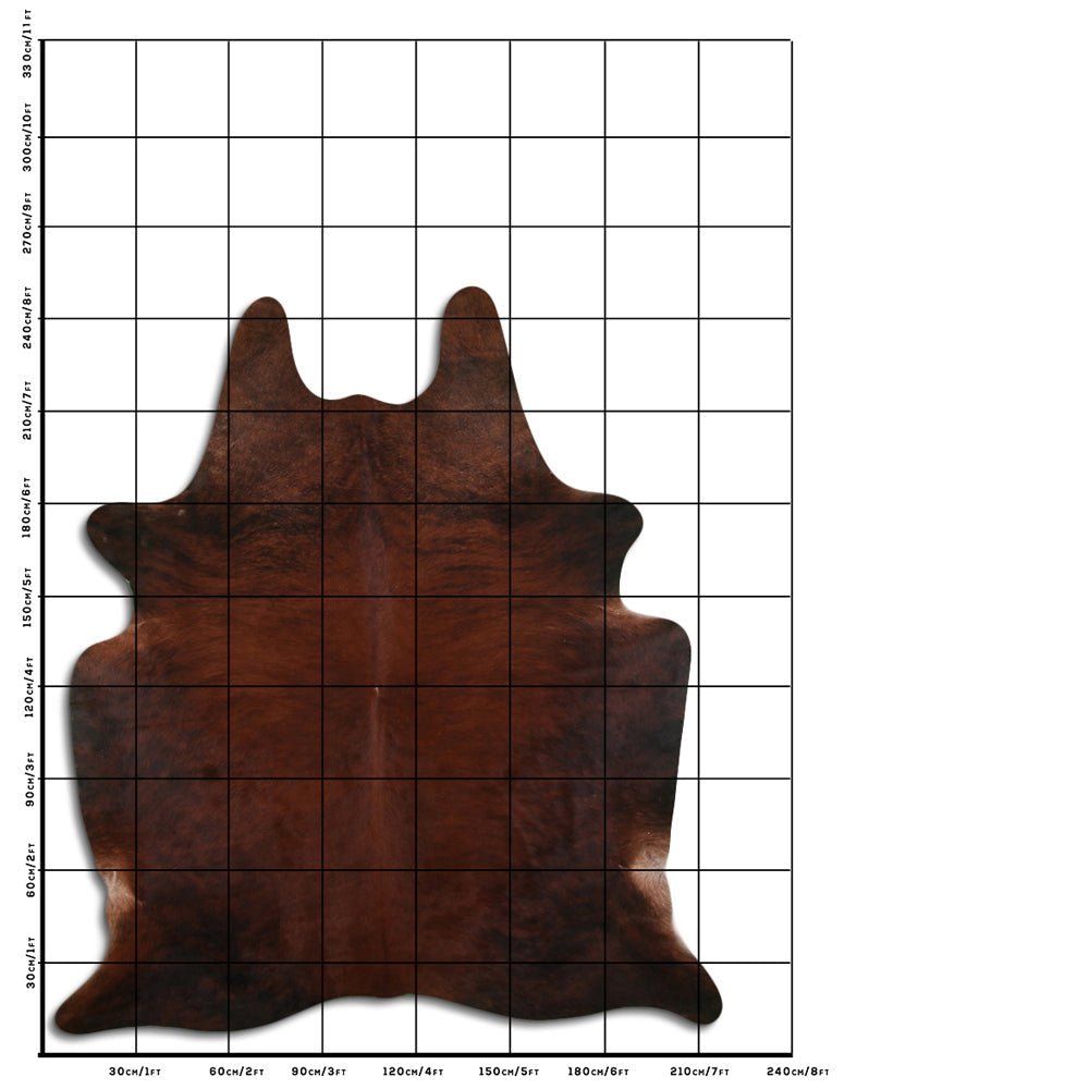 8.5 Ft X 7 Ft Genuine Brazilian Cowhide Skin Rug by Hilason | Hair-On Leather Home Décor Carpet