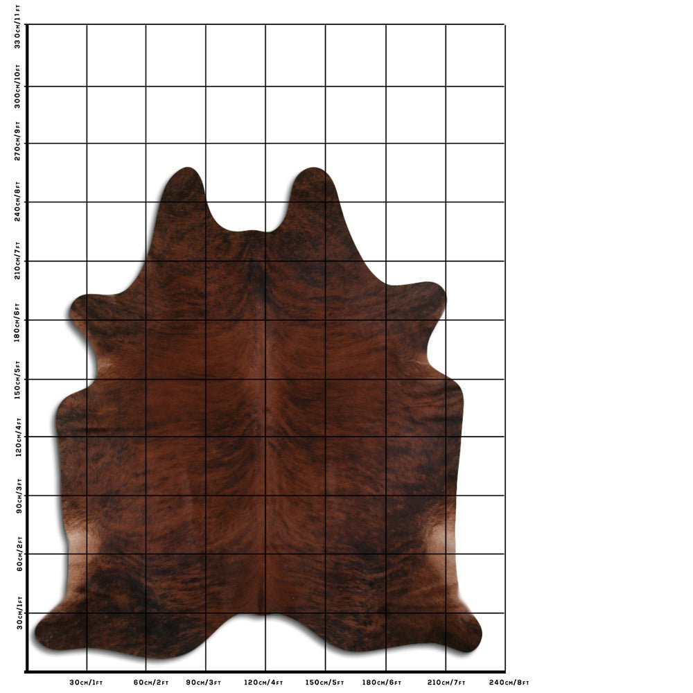 Genuine Brazilian Cowhide Rug 8.5 By 7.5 Feet Hair On Leather Decor