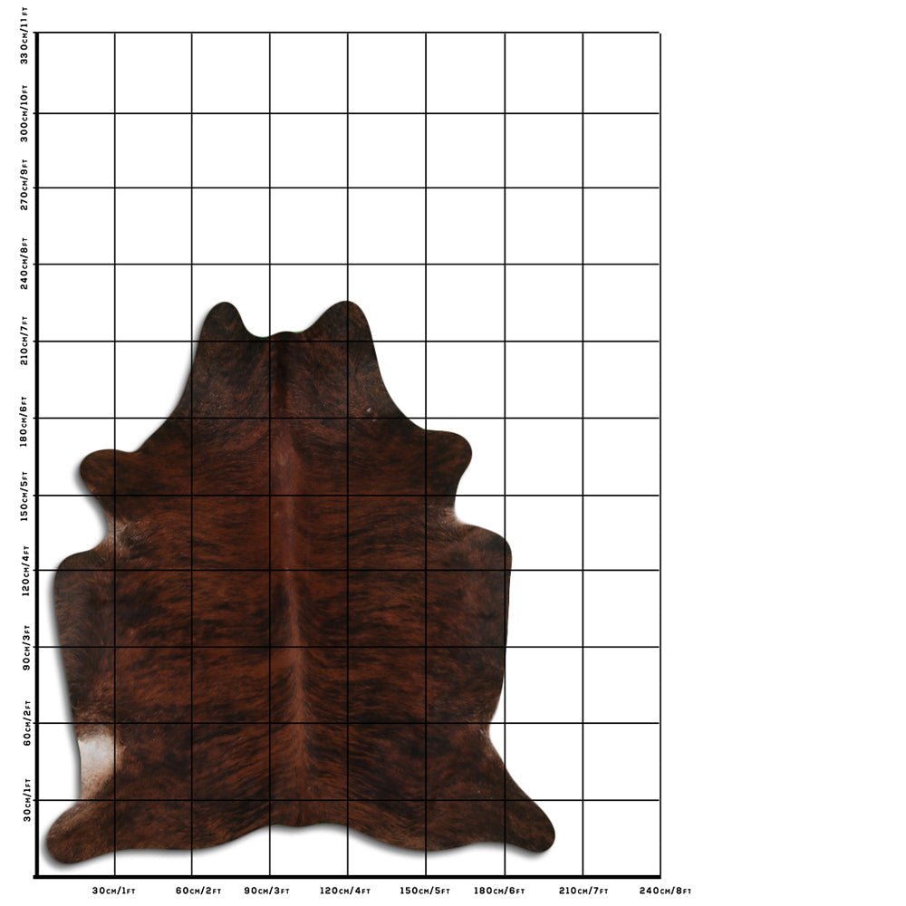 7.5 Ft X 6.5 Ft Genuine Brazilian Cowhide Skin Rug by Hilason | Hair-On Leather Home Décor Carpet