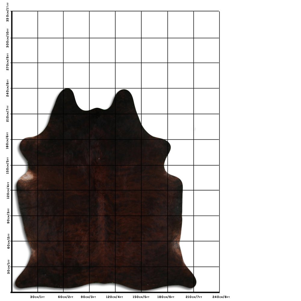 8 Ft X 7 Ft Genuine Brazilian Cowhide Skin Rug by Hilason | Hair-On Leather Home Décor Carpet