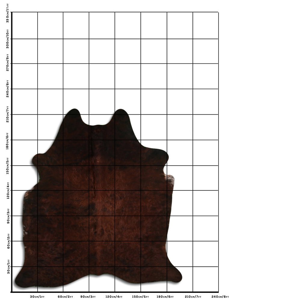 7.5 Ft X 6.5 Ft Genuine Brazilian Cowhide Skin Rug by Hilason | Hair-On Leather Home Décor Carpet