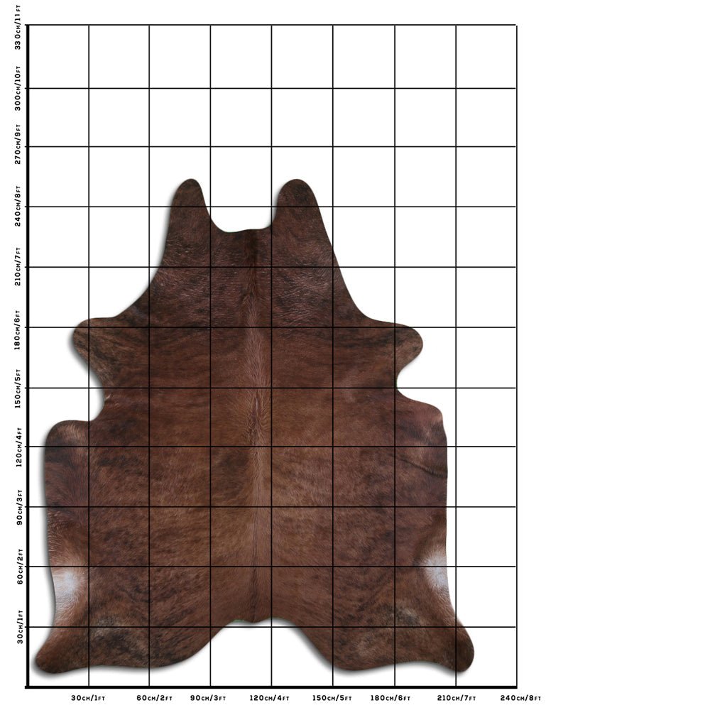 8.5 Ft X 7 Ft Genuine Brazilian Cowhide Skin Rug by Hilason | Hair-On Leather Home Décor Carpet